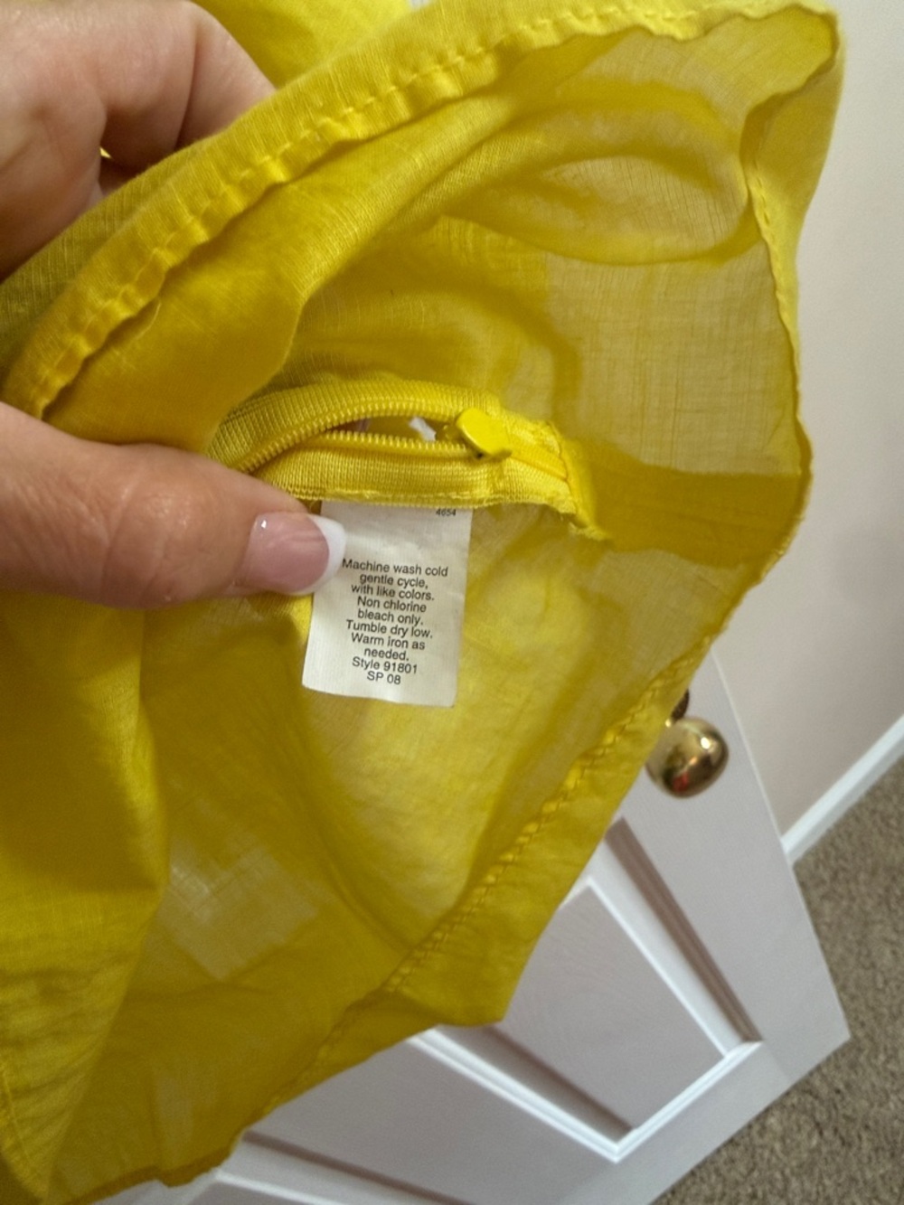 🌸 J. Crew: Yellow Ruffle-Collar Blouse - Picture 5 of 10